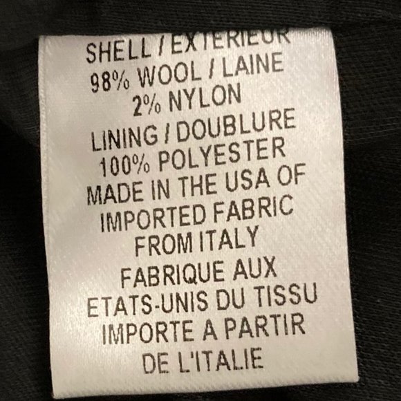 Milly Small Made in Italy Grey Wool Crewneck Button Detail Career Event Dress … - Picture 7 of 9